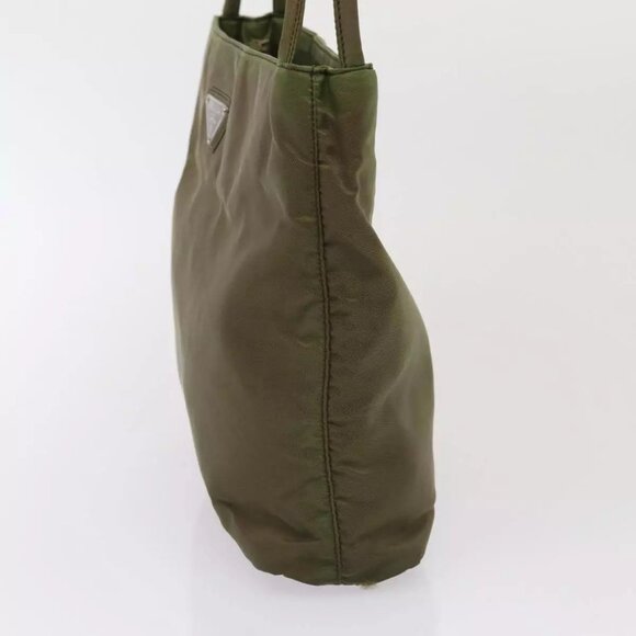 PRADA Hand Bag Nylon Khaki Auth - Picture 5 of 16